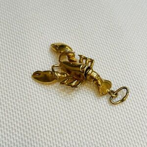 ❗️Sold❗️14K Yellow Gold Lobster Charm Pendant with Movable Claws And Tail